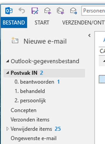 E-mail ordeing in Outlook