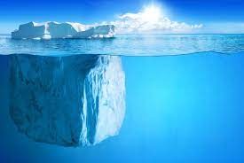 De ijsberg als symbool voor alles dat onder de oppervlakte zit